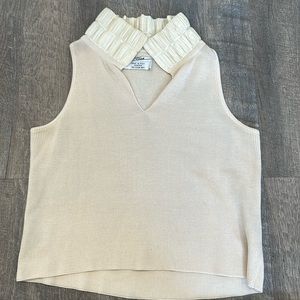 Zoran sleeveless collared Sweater
